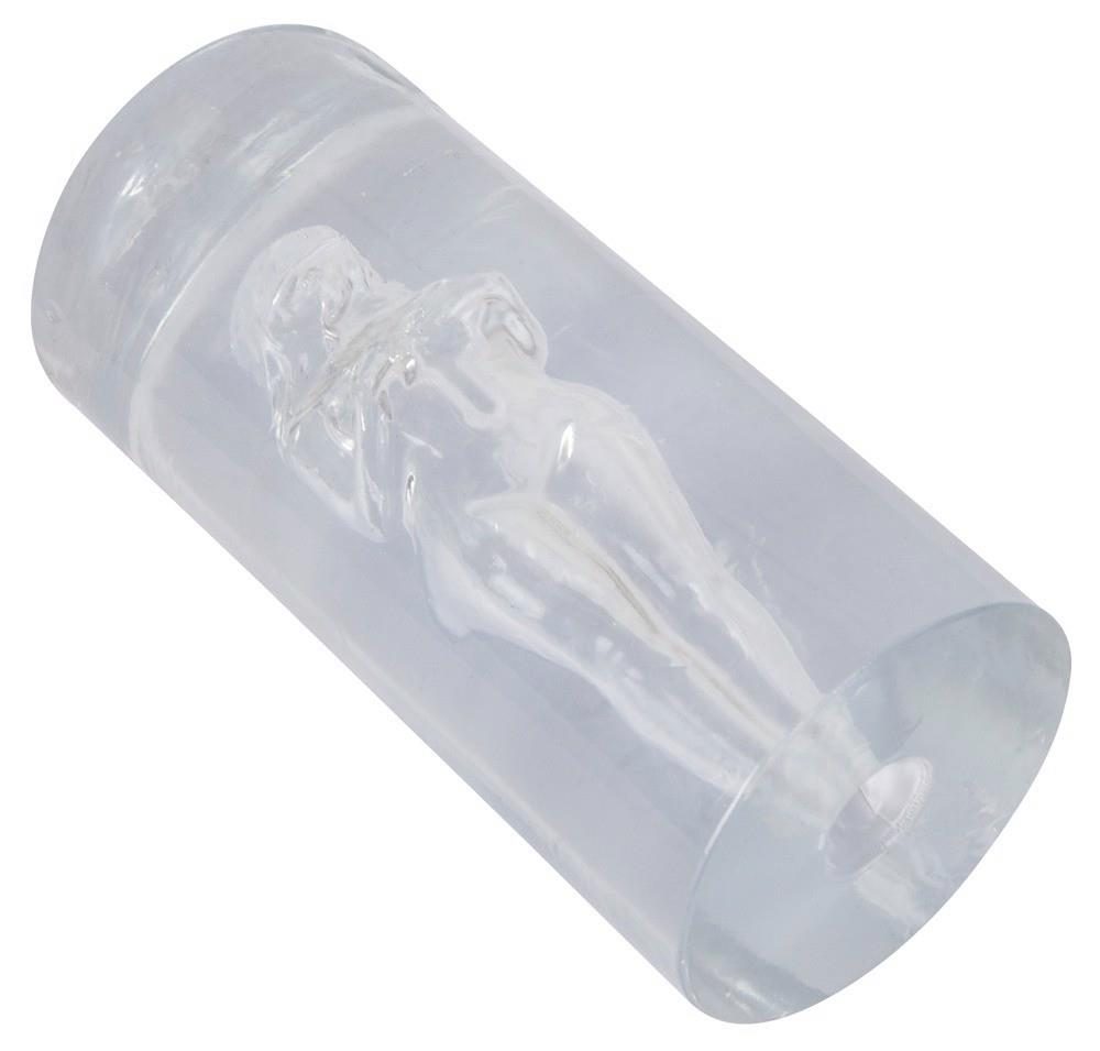 Masturbator Stroker tunelowy przezroczysty 14 cm