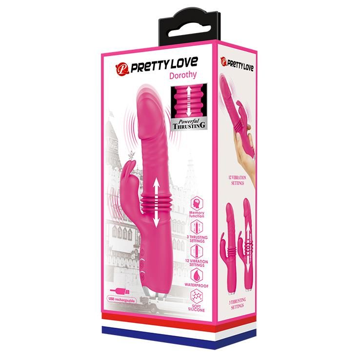 Wibrator króliczek Pretty Love Dorothy USB 3 pchanie 12 wibracji