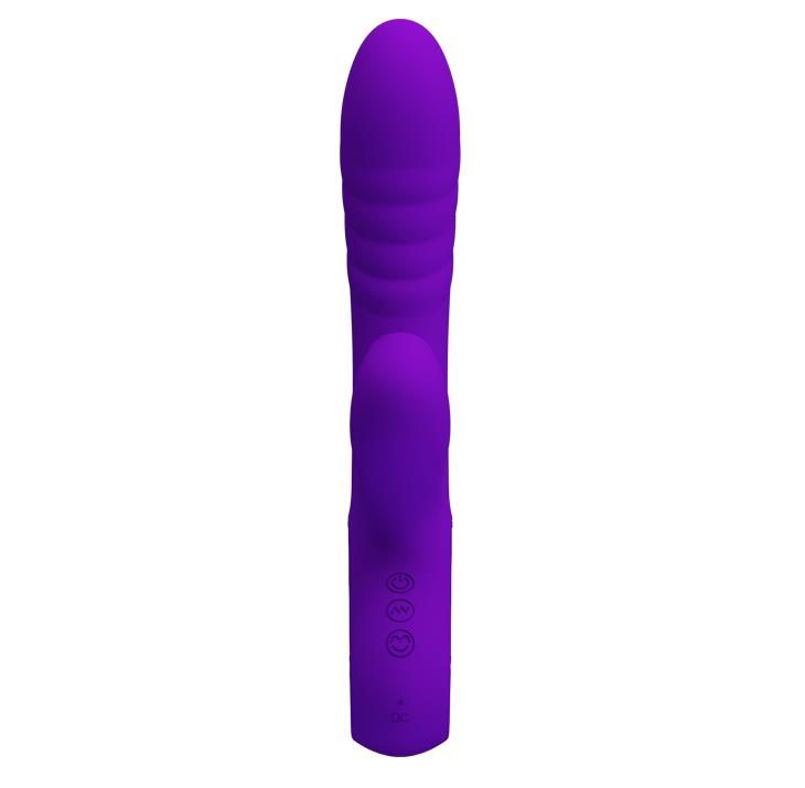 Wibrator ssący punktu G silikonowy Pretty Love fioletowy USB