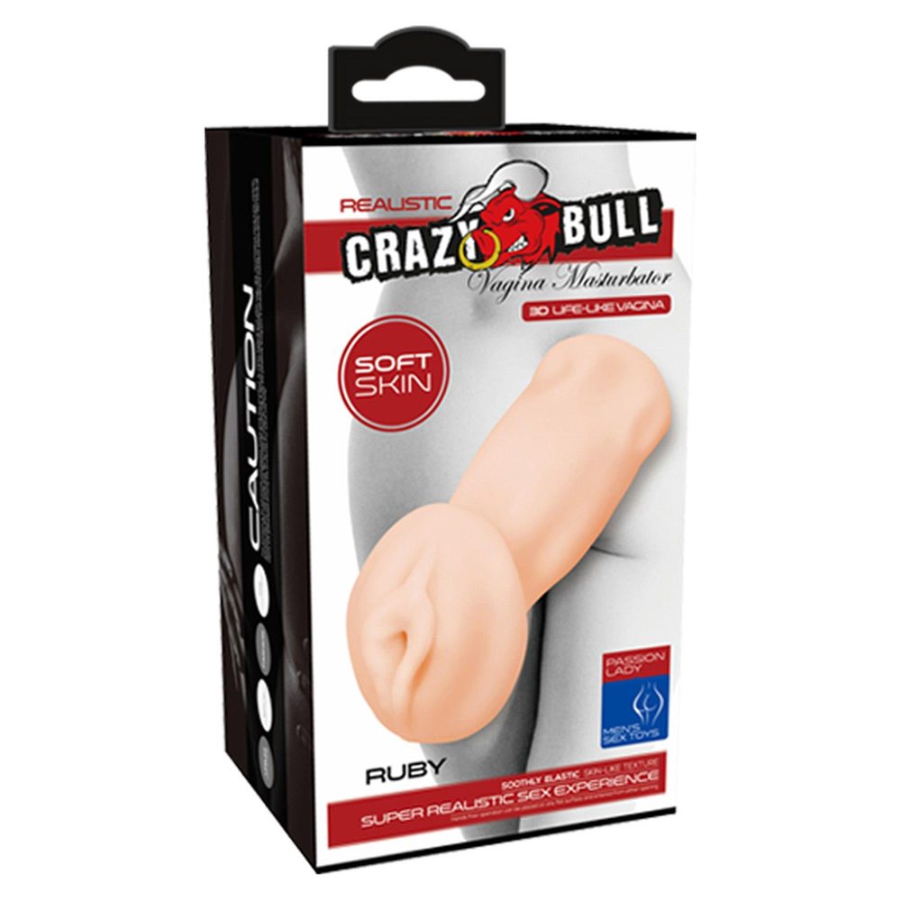 Realistyczna wagina masturbator Crazy Bull Ruby z wibracją