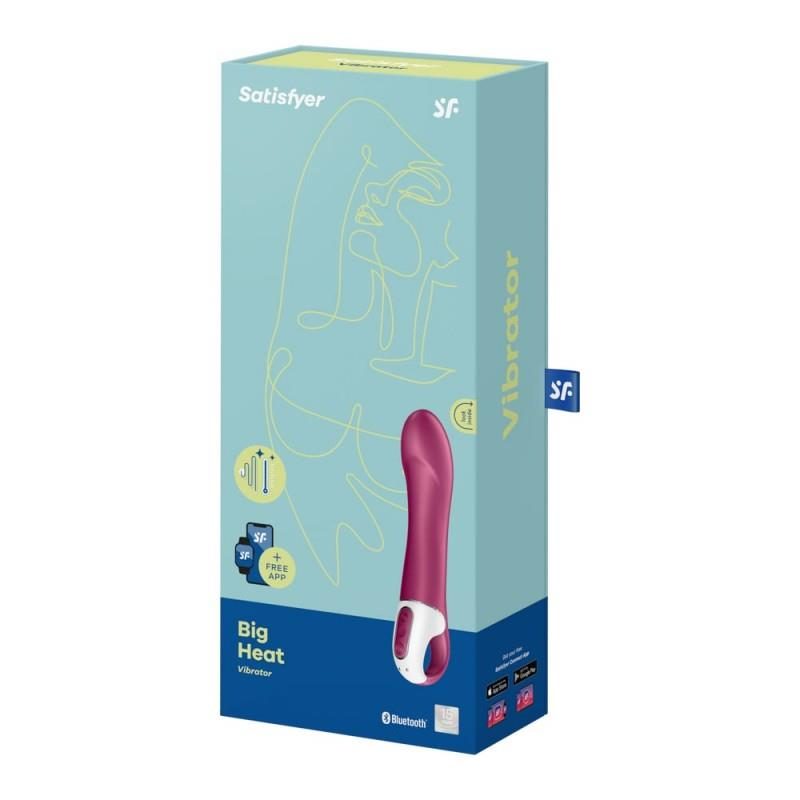 Wibrator punktu G Satisfyer Big Heat ogrzewany silikonowy 22 cm