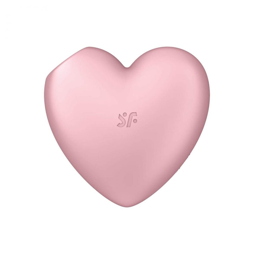 Stymulator łechtaczki Satisfyer Cutie Heart jasnoczerwony silikonowy USB