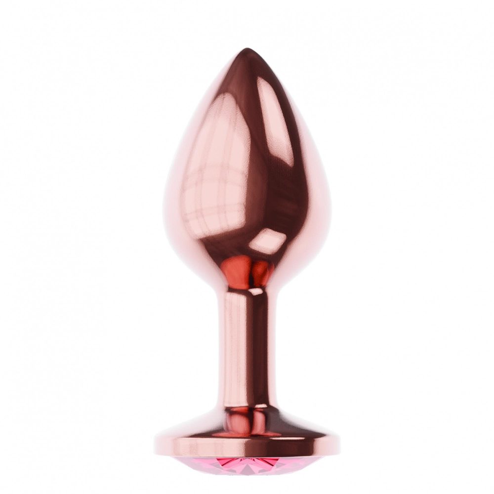 Korek analny Diamond Shine L Lola Games metalowy różowe złoto