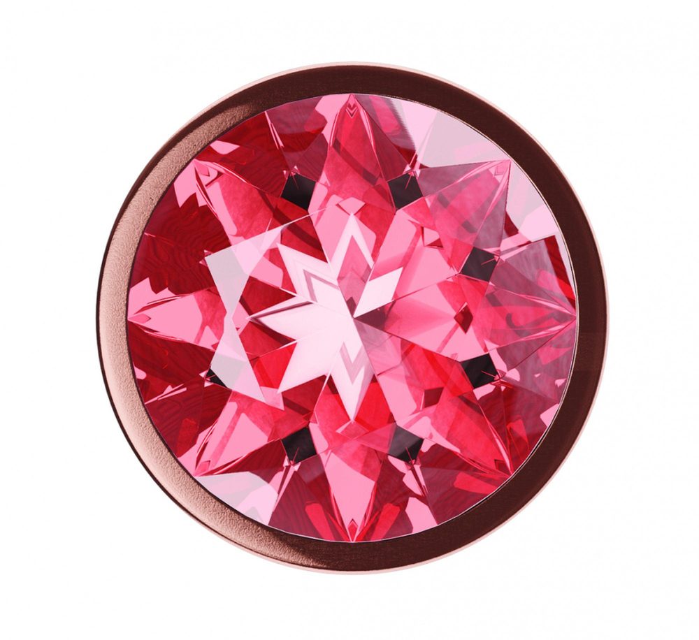 Korek analny Diamond Shine L Lola Games metalowy różowe złoto
