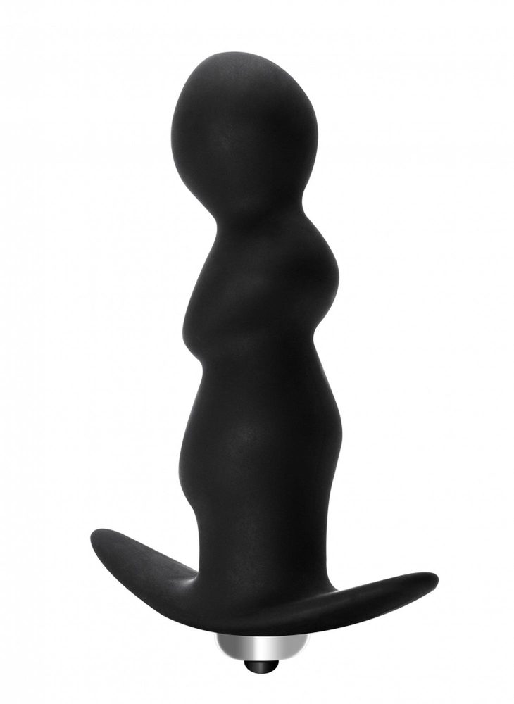 Korek analny spiralny wibrujący Lola Toys czarny 9,5 cm