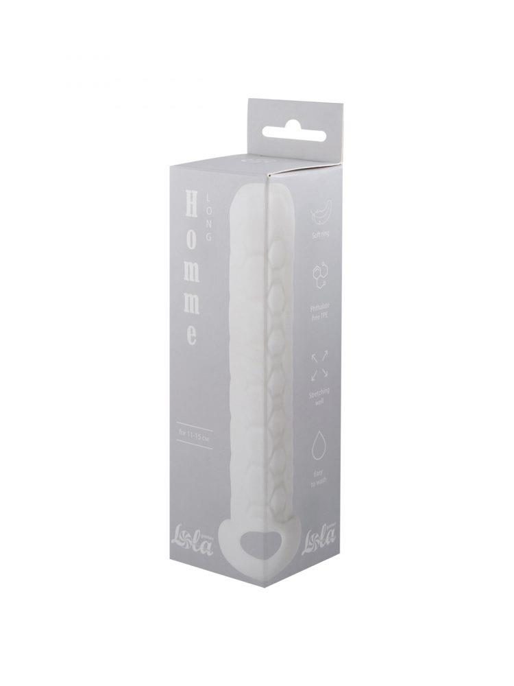 Przedłużka Homme Long biała TPE 15,5 cm