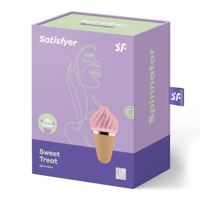 Stymulator łechtaczki silikonowy Satisfyer Sweet Temptation różowy brązowy