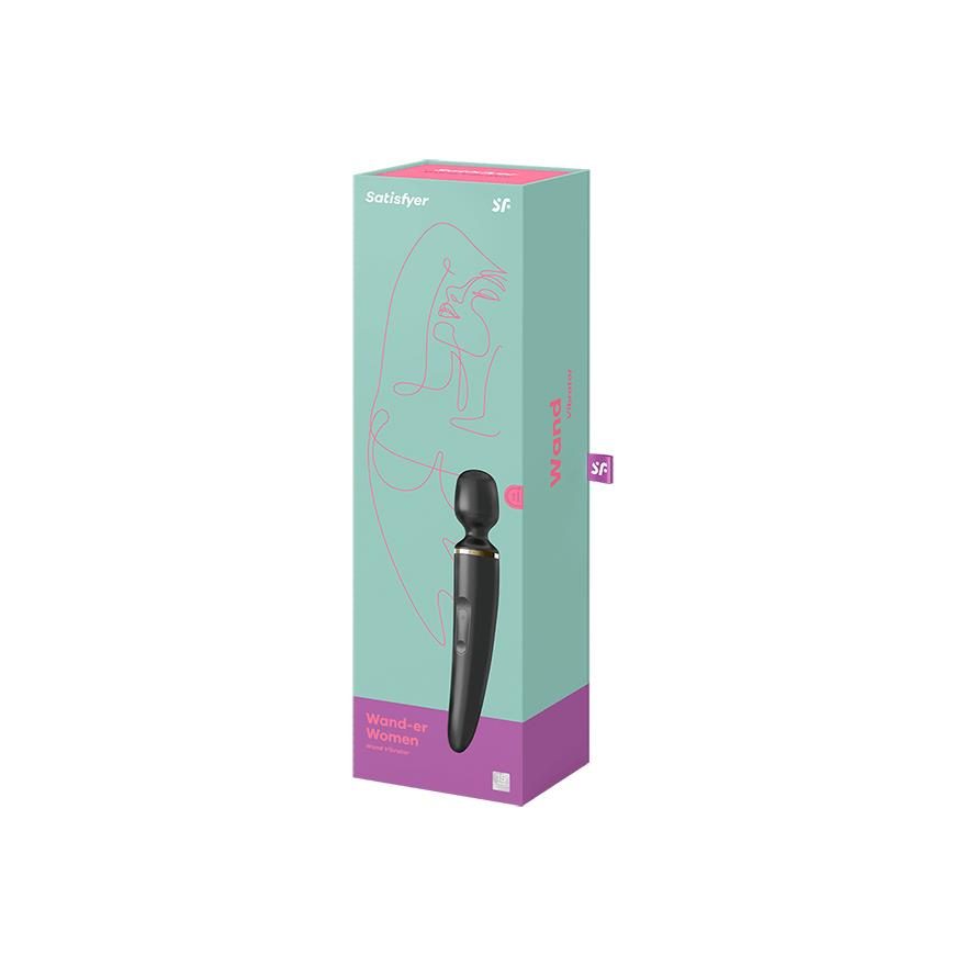 Masażer wand Satisfyer Wand-er Woman XXL czarny złoty
