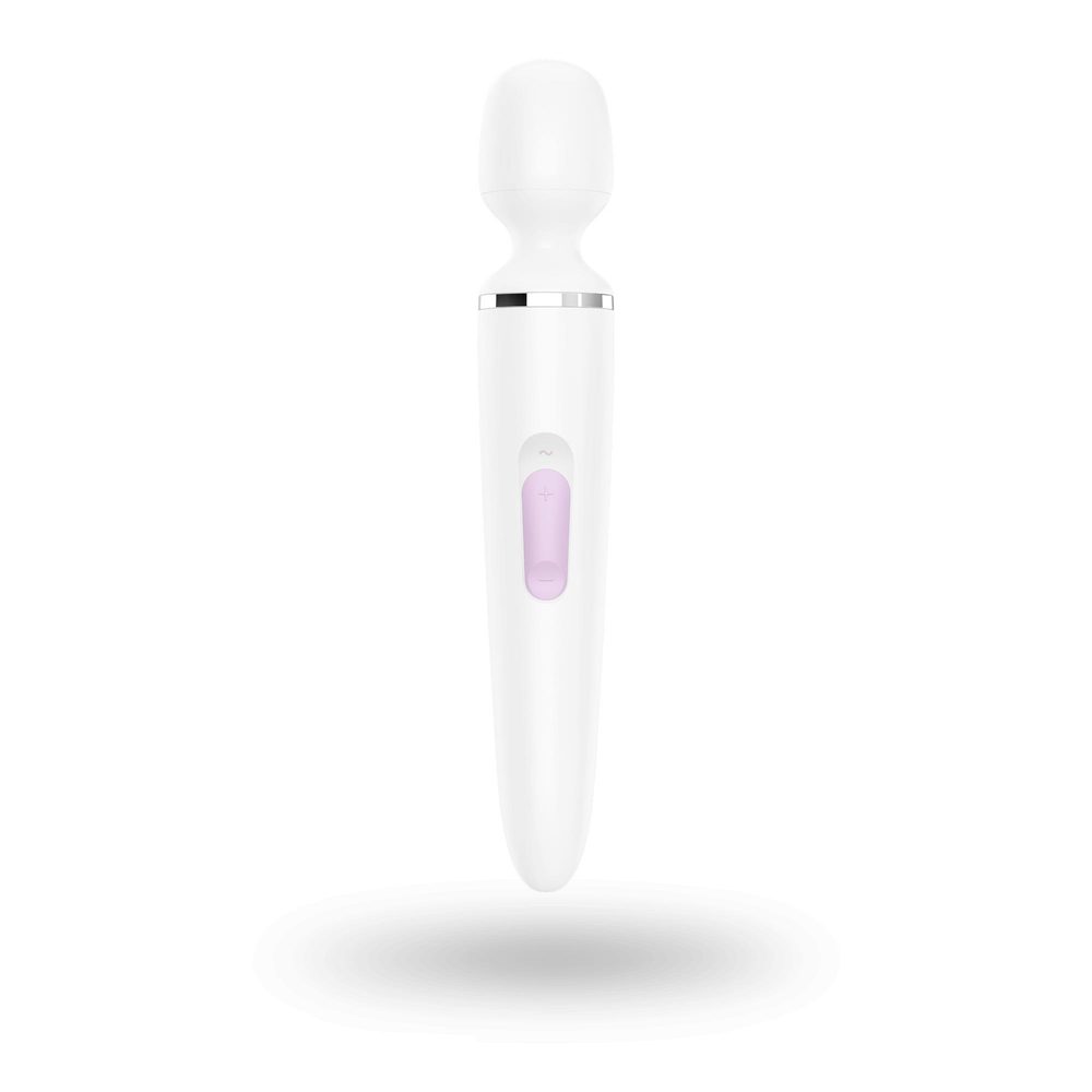 Wibrator Satisfyer Wand-er Woman (Biały/Chrom)