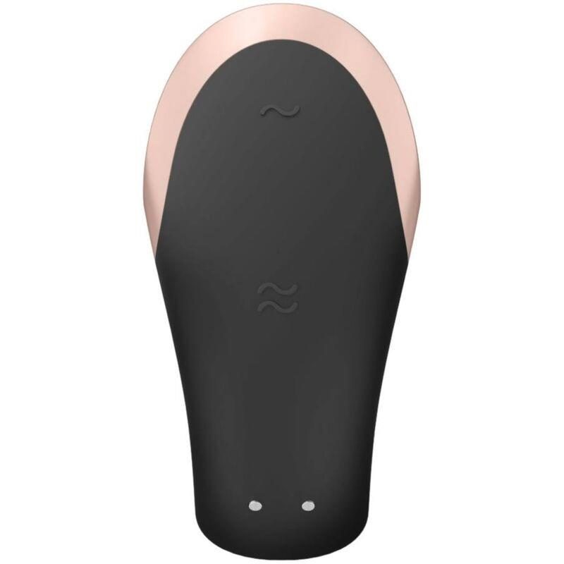Wibrator Satisfyer Double Love dla pary czarny silikonowy USB 9cm