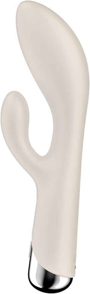 Wibrator króliczek obrotowy Satisfyer Spinning Rabbit 1 beżowy USB