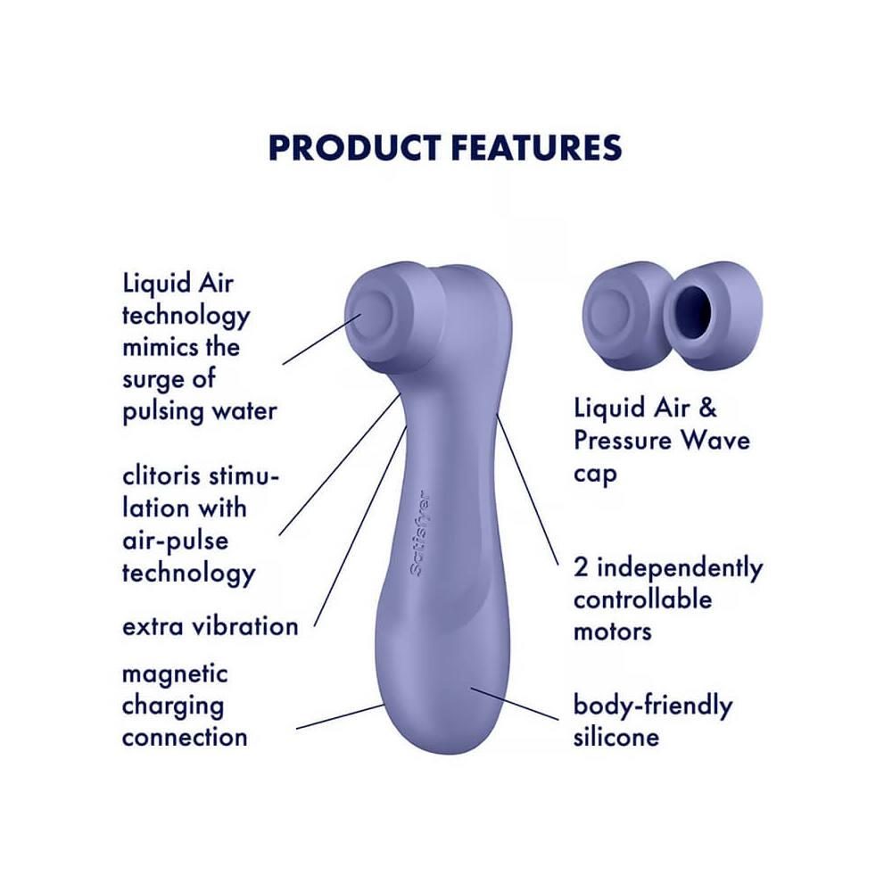 Stymulator łechtaczki Satisfyer Pro 2 Liquid Air liliowy