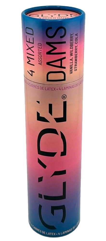 Chusteczki lateksowe GLYDE Mix 4 smaki
