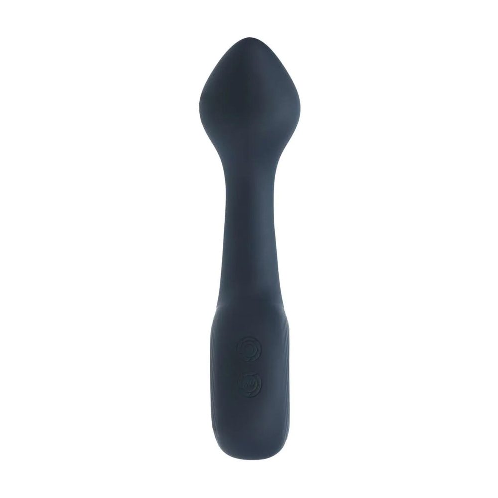 Wibrujący silikonowy masażer prostaty Levelz z pętlą czarny 14,5 cm