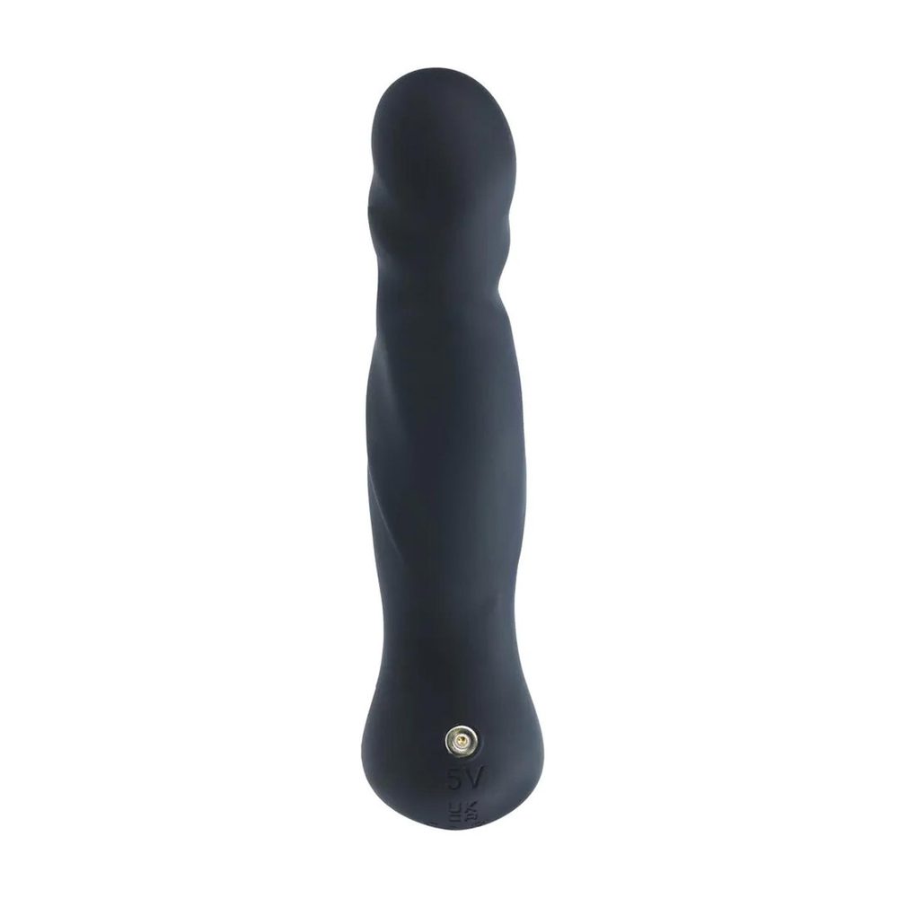 Masażer prostaty Levelz silikonowy pulsujący wibrujący czarny 14,7 cm