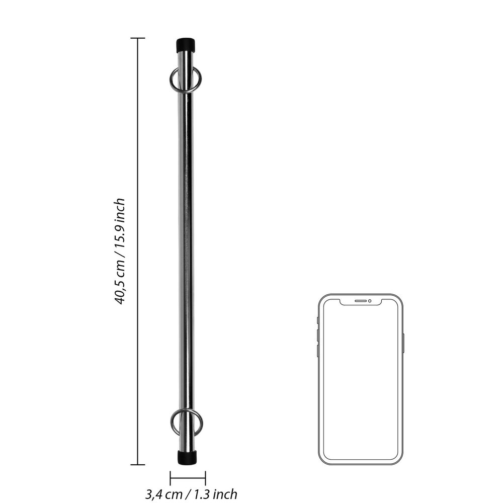 Drążek rozporowy Ouch! srebrny 40 cm